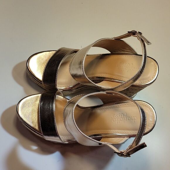 BRAND NEW CHARLOTTE RUSSE CORINNA OPEN TOE WEDGE ANKLE STRAP SANDAL - Picture 9 of 15